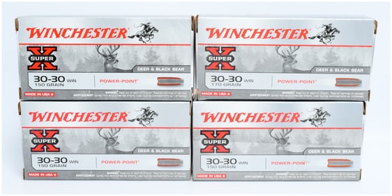 Winchester Super-X Power-Point 30-30 WIN Rifle Ammunition, 80 Rounds
