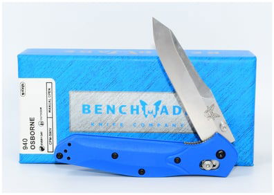 Benchmade 940 Osborne Folding Knife, Blue Class, CPM-S90V Steel
