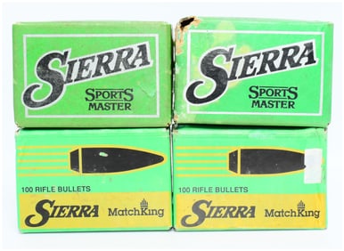 345 Count Sierra MatchKing and Sports Master Bullet Tips, 200 Count .38 Caliber & 145 Count 7mm