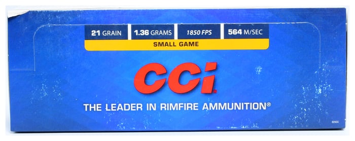 500 Rounds CCI Copper-22 22 LR Rimfire Ammunition