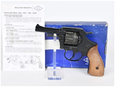 Mondial Model 199 .22 Caliber Tear Gas Revolver with Box and Manual