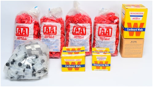 A Collection of Vintage Winchester, Federal, and Alcan Shotgun Reloading Wads