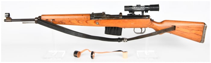 WWII German Walther 'ac' Code K43 Semi-Automatic Sniper Rifle with ZF 4 Scope