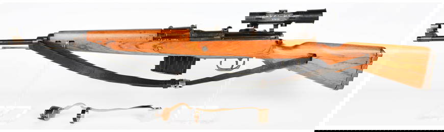 WWII German Walther 'ac' Code K43 Semi-Automatic Sniper Rifle with ZF 4 Scope