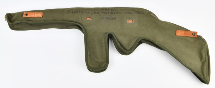 WW2 U.S. Thompson Submachine Gun Cal. .45 Canvas Cover, D 50268