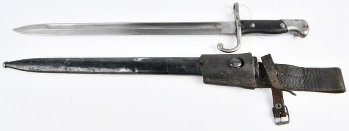 Argentine Model 1909 Mauser Bayonet with Scabbard, by Weyersberg Kirschbaum & Co. Solingen