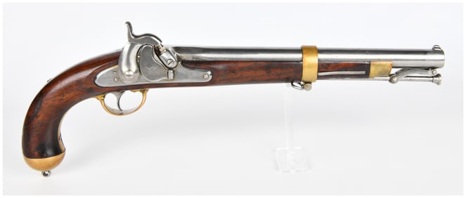 U.S. Springfield Model 1855 Percussion Pistol Carbine, Dated 1855/1856, Antique