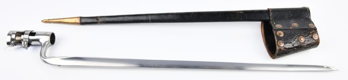 Windlass Made in India Socket Bayonet and Scabbard, in Civil War Style