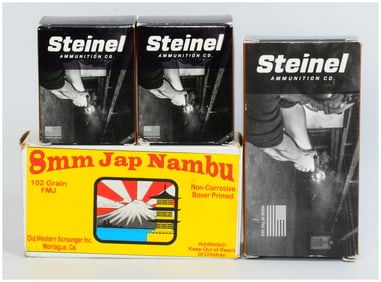 122 Rounds of 8mm Nambu Ammunition by Steinel and Old Western Scrounger