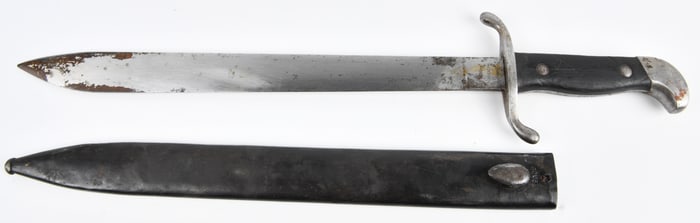 Argentine Model 1909 Artillery Bolo Short Sword by J.C. Suarez with Matching Scabbard
