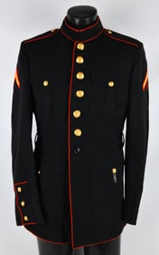USMC Marine Corps Dress Blues Uniform Jacket, Lance Corporal, Thorngate Uniforms, 1988