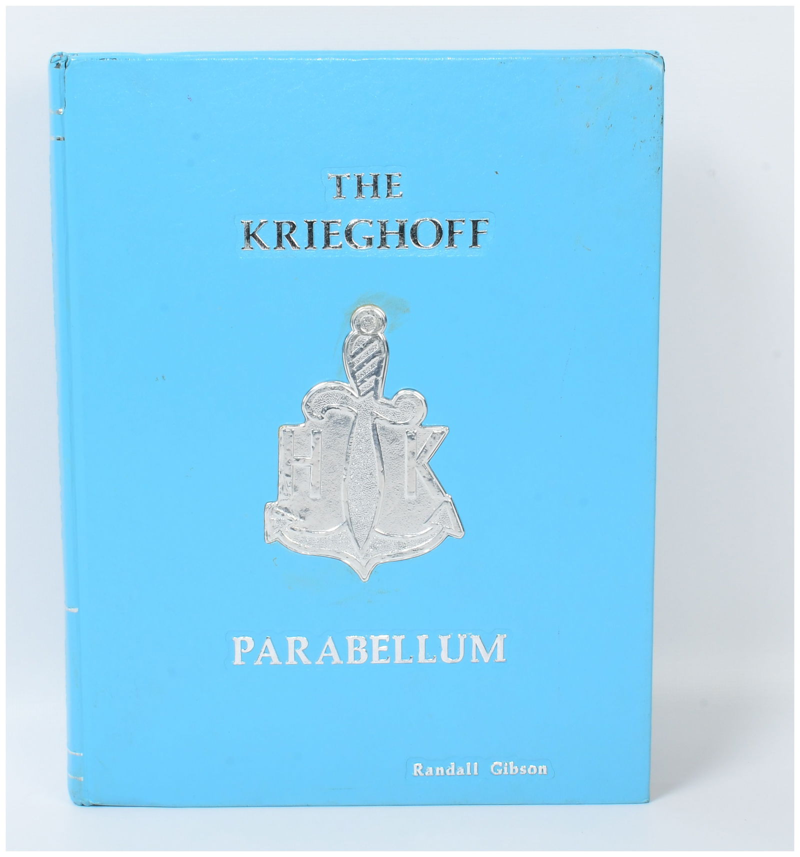 The Krieghoff Parabellum by Randall Gibson, Signed Numbered Limited First Edition: The Krieghoff Parabellum by Randall Gibson, a signed, numbered, limited first edition. This modern hardcover book, published in 1980, is bound in light blue boards with silver foil text and a central