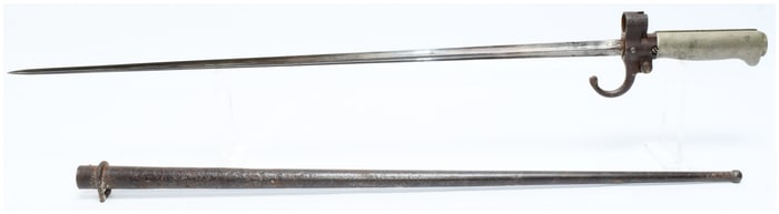 A French Model 1886 Lebel Bayonet and Scabbard