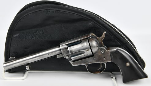 Belgian-Made Single Action Revolver, .38 W.C.F., in the Style of a Colt SAA