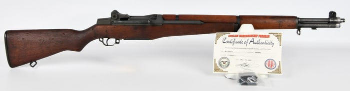 U.S. Springfield M1 Garand Semi-Automatic Rifle, Serial No. 366943, with CMP Certificate