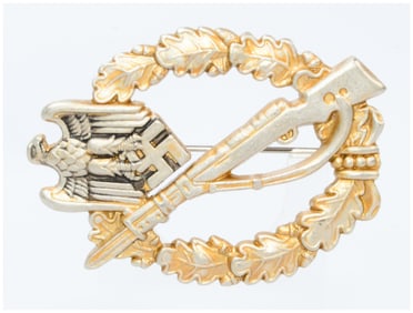 German Wehrmacht Infantry Assault Badge, Silver Grade, by Juncker
