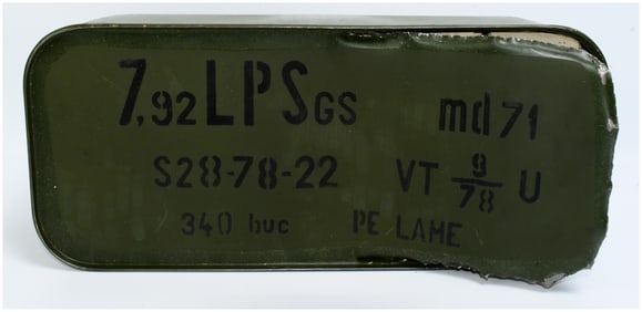 Romanian 7.92x57mm Mauser Ammunition Spam Can, 320 Rounds