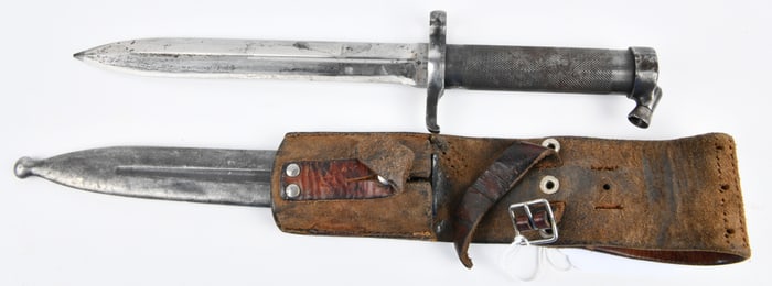 A Swedish M1896 Mauser Bayonet with Scabbard and Frog, Marked E.A.B.