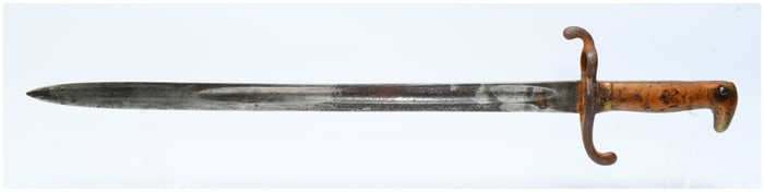 German Mauser Model 1871 Bayonet by P.D. Luneburg Solingen, Dated 1888