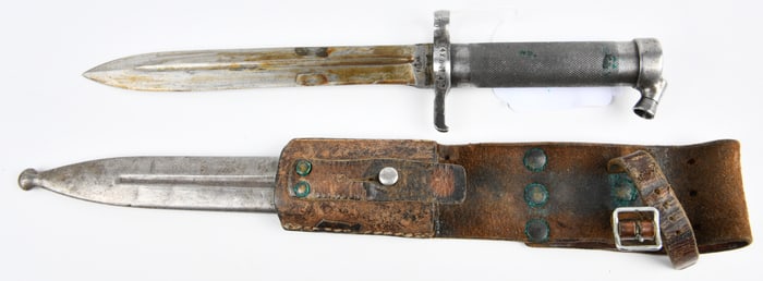 A Swedish Mauser M1896 Bayonet with Scabbard and Frog
