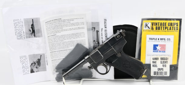 An Italian Glisenti Model 1910 Automatic Pistol, Serial Number M 1757, with Accessories