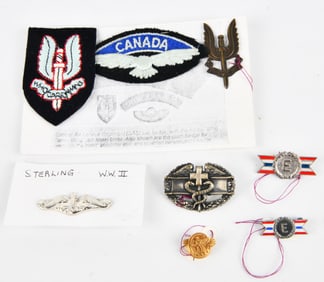 A Collection of British Special Air Service (SAS) Insignia and Other Military Badges