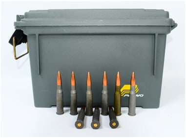 A Quantity of 266 Rounds 7.62x54R Steel Cased Ammunition in a Plano Storage Case