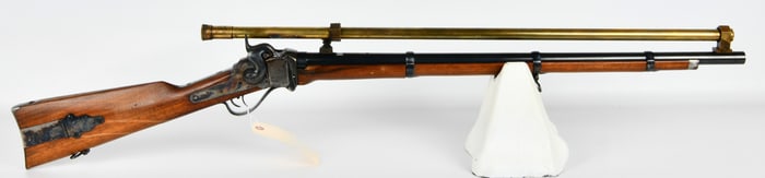 Pedersoli Sharps New Model 1859 Percussion Black Powder Rifle with Tasco 1860 Replica Scope