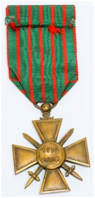 WWI French Croix de Guerre 1914-1917 Bronze Medal