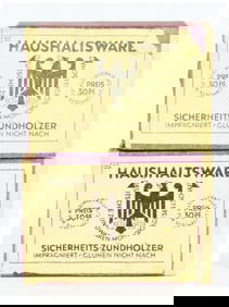 A Group of German Deutsche Z?ndwaren-Monopolgesellschaft Safety Matchboxes, Mid-20th Century