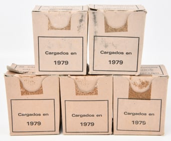 A Group of Five Boxes of Santa Barbara 7.62x51 NATO Spanish Ammunition, Loaded 1979
