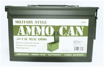 Harbor Freight Tools Military Style .50-Cal M2A1 Ammo Can