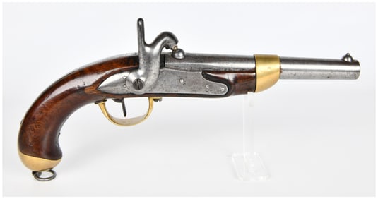 A French Model 1822 T-Bis Percussion Pistol by Mre Rle de St Etienne, dated 1822/1824
