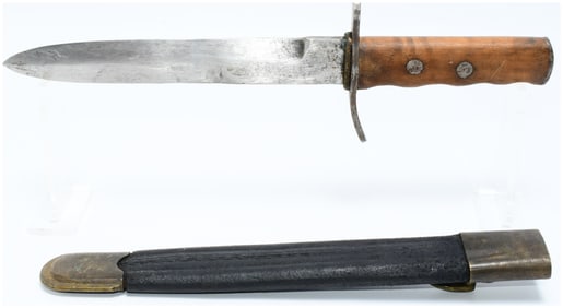 WWII Italian M1935 MVSN Blackshirt NCO Dagger with Scabbard