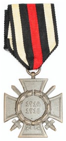 WWI German Honour Cross of the World War (Hindenburg Cross) with Swords, 1914-1918