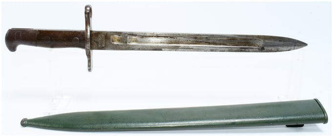 A Swiss M1899 Bayonet and Scabbard by Waffenfabrik Neuhausen