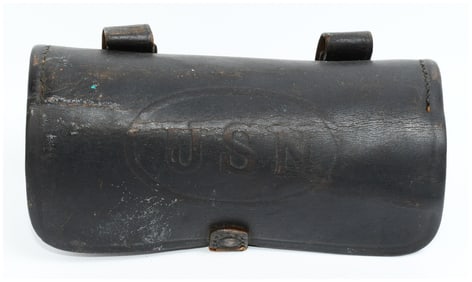 U.S. Navy Model 1889 Colt Revolver .38 Caliber Cartridge Box, Spanish-American War Era