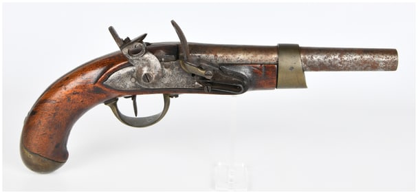 French Model AN XIII Flintlock Pistol, Imperial Manufactory of Charleville, Dated 1813