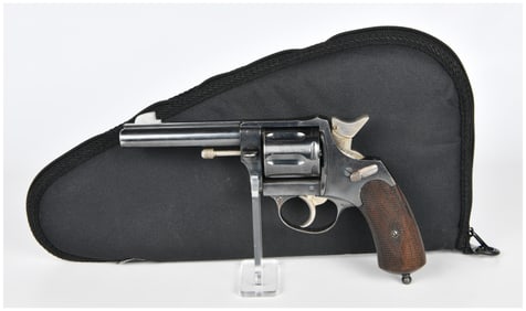 Vintage Spanish 8mm Blued Steel Revolver, Serial No. 2003