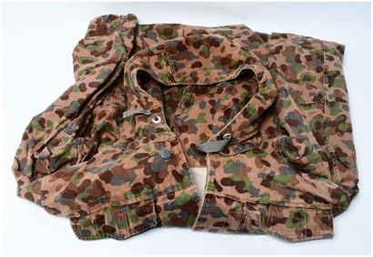 A Vintage Austrian KAZ 57 Pea Dot Camouflage Field Tunic