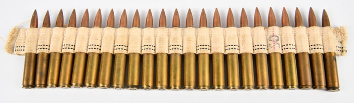 A Group of Belted Ammunition, Dated 1969