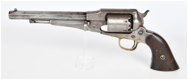 U.S. Civil War Era Remington New Model Army Percussion Revolver, Patented 1858
