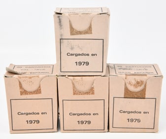 Four Boxes of 1979 Santa Barbara 7.62 x 51 NATO Spanish Ammunition, 100 Rounds Total