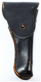 US M1916 Black Leather Holster for M1911 Pistol, by Supreme, Vietnam War Era