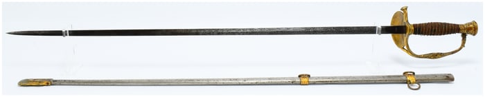 A U.S. Model 1860 Staff & Field Officer's Sword by M.C. Lilley & Co., Columbus, Ohio, with Scabbard