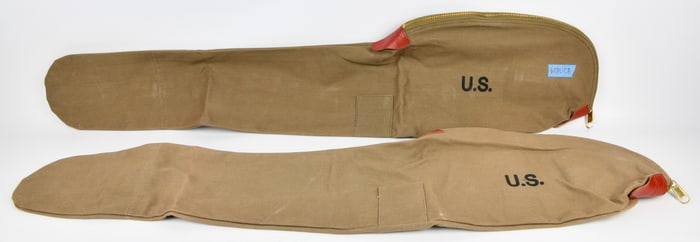 A Pair of WWII Reproduction U.S. M1 Carbine Canvas Carrying Cases