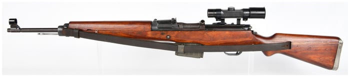 German WWII Gewehr 43 (G43) Semi-Automatic Sniper Rifle with Gw ZF 4 Scope, by Gustloff-Werke