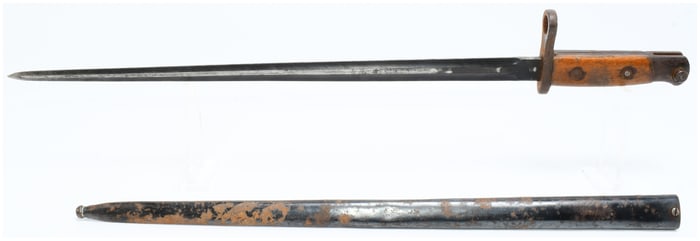 A Belgian M1916 Bayonet with Scabbard
