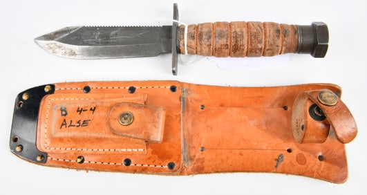 Camillus USAF Pilot Survival Knife, Vietnam War Era, with Sheath