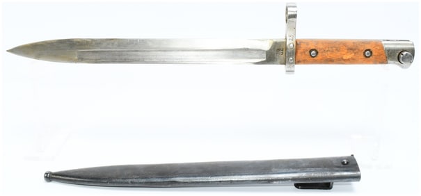 Austrian M95 Mannlicher Bayonet with Scabbard